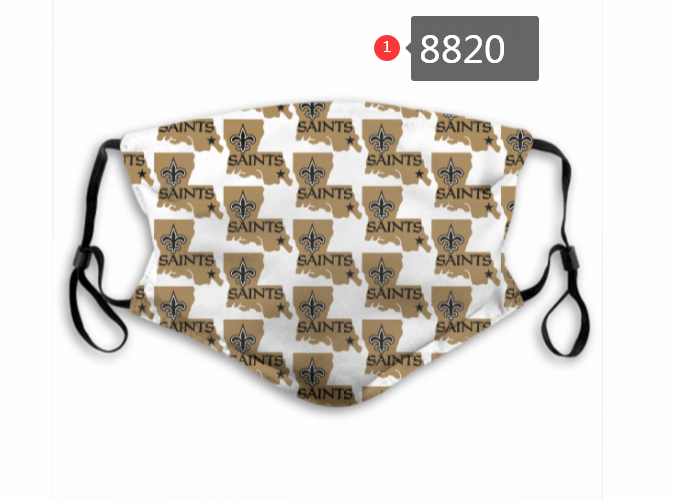 New Orleans Saints #10 Dust mask with filter->nfl dust mask->Sports Accessory